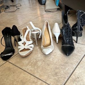 Bundle of well loved heels or single pair
